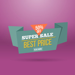 Modern Sale badge and special offer template for web and print.