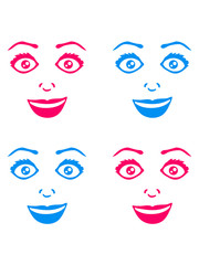 Pattern woman female girl sexy face grin comic cartoon text font logo design cool crazy crazy confused stupid silly comical disturbed