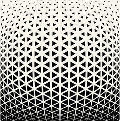 Abstract geometric triangle design halftone pattern