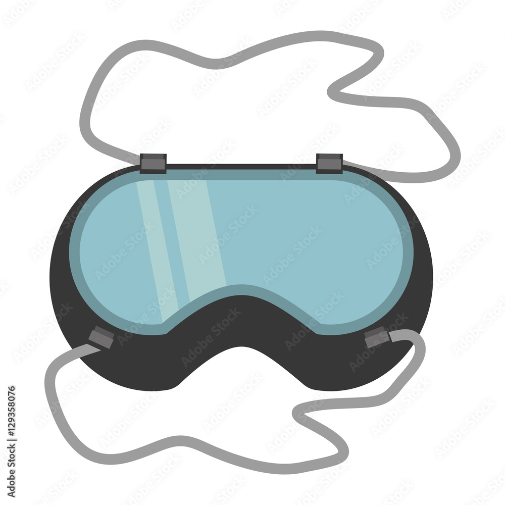 Sticker glasses security work element vector illustration eps 10