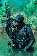 Fototapeta premium Navy SEAL frogman