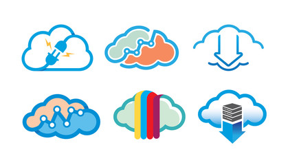 Clouds Symbol Design Illustration