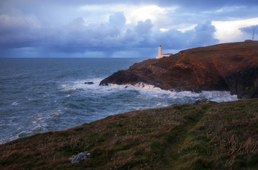 Fototapeta na wymiar Lighthouse in Cornwall