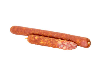Grilled Sausage isolated on white background