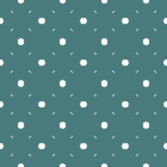 Seamless repeating indigo blue vintage pattern wallpaper