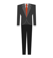 suit elegant male isolated icon vector illustration design