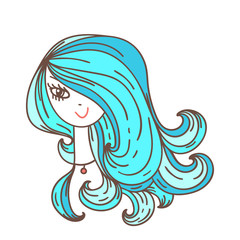 girl with a hairstyle