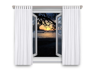 Open Window - Beach