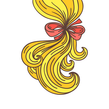 women's horsetail hairstyle