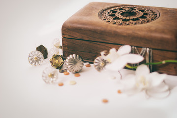 Handmade wooden jewellery box