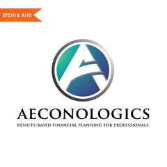  letter A econologics Logo