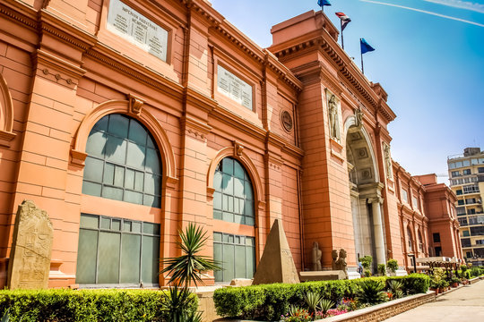 Cairo, the Egyptian Museum in Cairo, Egypt, Africa.