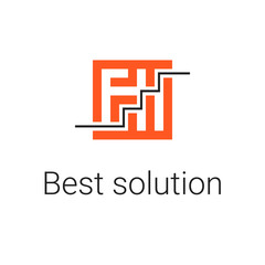 Obraz premium Modern logo for business. Vector illustration symbol