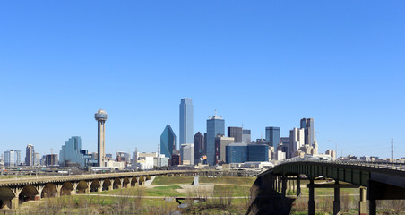 Panoramic Skyline of Dallas Texas