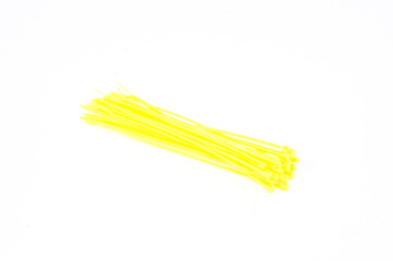 Yellow rope isolated on white