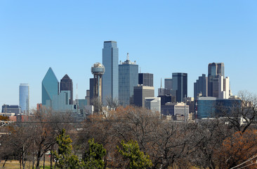 Fototapeta na wymiar Skyline of Dallas Texas