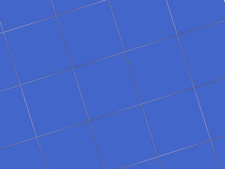 3D rendering of Perspective blue grid floor background