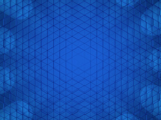 3d rendering of hexagonal abstract background