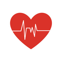 healthy heart symbol isolated icon vector illustration design