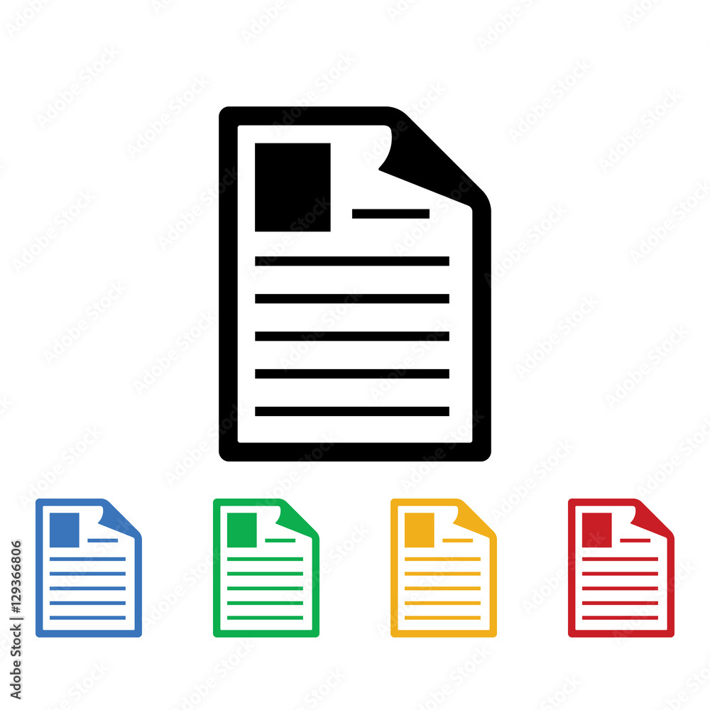 Poster documents icon. documents icons universal set for web and mobile
