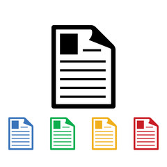 Documents icon. Documents icons universal set for web and mobile