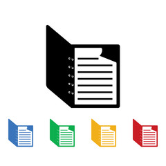 Documents icon. Documents icons universal set for web and mobile