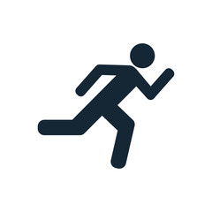 Human silhouette exercising icon vector illustration design