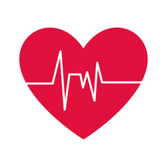 healthy heart symbol isolated icon vector illustration design