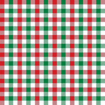 Seamless Christmas Check Pattern. Ideal for wrapping paper 