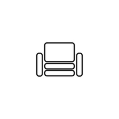 Fototapeta premium armchair outline icon