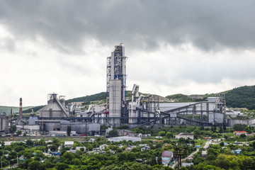 Big cement factory. Nizhnebakansky cement plant