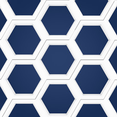 3d rendering of hexagonal abstract background