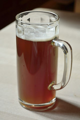 Mug of dark beer.