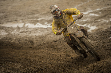 Biker in the mud