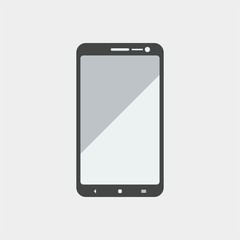 display  laptop, hand phone smartphone flat design 