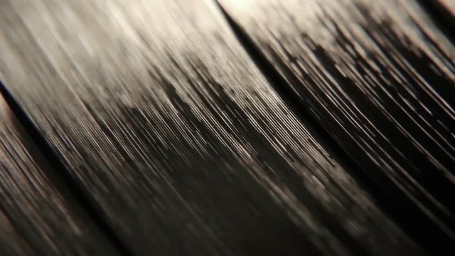 Starting up a vinyl record as the disc begins to spin