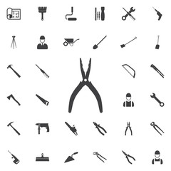 Fototapeta premium pliers icon. Construction icons universal set for web and mobile