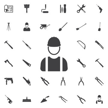 builder icon. Construction icons universal set for web and mobile