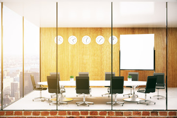 Conference room with equipment