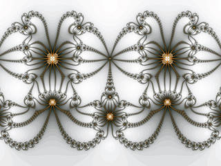 Abstract fractal background computer-generated image