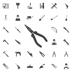 pliers icon. Construction icons universal set for web and mobile