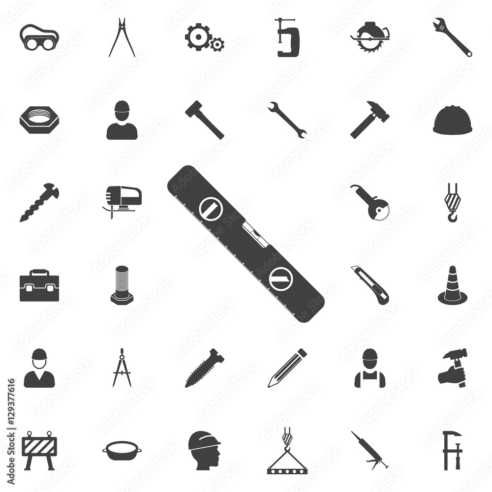 Poster level icon. construction icons universal set for web and mobile