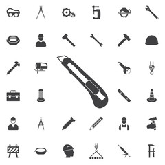 Office Knife Icon. Construction icons universal set for web and mobile