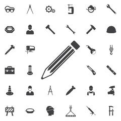 Obraz premium Pencil Icon. Construction icons universal set for web and mobile