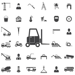 forklift Icon. Construction icons universal set for web and mobile