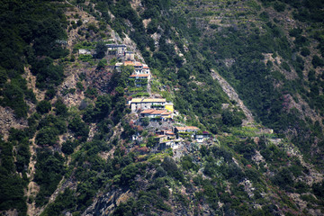 The villages of Monterosso al Mare,Vernazza, Corniglia, Manorola on the Cinqueterra coast of  Italy. 
