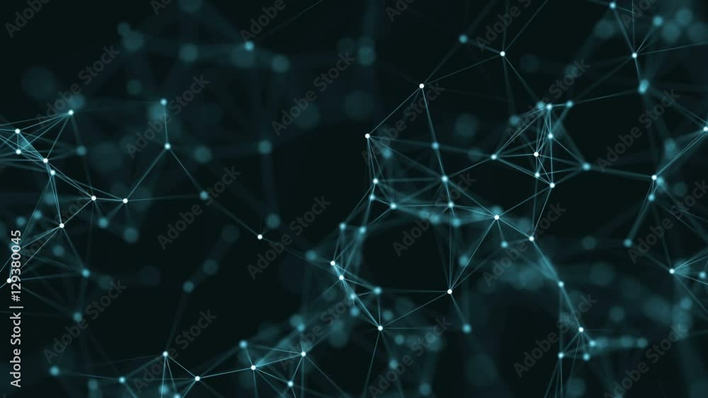 Fototapete abstract loop color geometrical background with lines and dots
