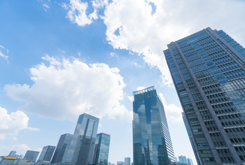 Fototapeta na wymiar 建物　高層ビル群　東京　丸の内　八重洲
