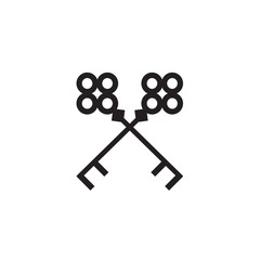 Obraz premium Key Icon Vector Element