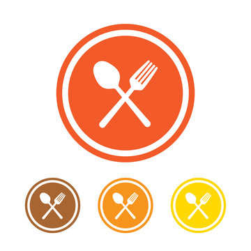 Fork And Spoon Crossed Icon